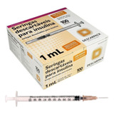 Seringa Insulina / Botox 1ml Agulha Ultrafina Caixa 100 Unid