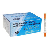 Seringa Insulina 1 Ml Com Agulha 8 X 0,30mm Solidor 300unid 