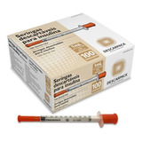Seringa Insulina 12.7 X 0.33 1ml 29 G Caixa Com 100 Unidades Descarpack