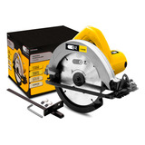 Serra Circular 7.1/4 Pol 185mm Para Madeira Profissional Cor Amarelo Frequência 60hz 220v
