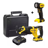 Serra Sabre Sem Fio V20 Bateria Scr300d1k Stanley + Lanterna