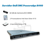 Servidor Dell R440 32g 2 X Hds 4tb Sata 2 Xeon Silver 4110