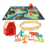 Set De Bonecos Fazendinha Com Tapete 1048 Gulliver