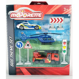 Set Mercedes Amg Polícia Caminhão Bombeiro 1/64 Majorette