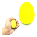 Shaker Ovo Plastico Chocalho Amarelo Egg
