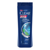 Shampoo Anticaspa Ice Cool Menthol 200ml Clear Men 
