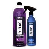 Shampoo Automotivo Neutro V-floc 1,5l + Cera Blend Vonixx