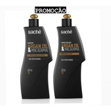 Shampoo E Condicionador Argan Oil E Macadâmia Sachê 1 L