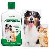 Shampoo E Condicionador Dermatite Clorexidina  Cães Gatos  