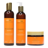 Shampoo E Condicionador + Máscara Mix Oil Pós Praia Piscina
