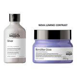 Shampoo Loreal Silver 300ml + Máscara Lumino Contrast 250ml