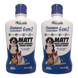 Shampoo Pet 6x1 Anti Pulgas Carrapatos Sarna Cães Gatos 2 Un