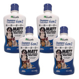 Shampoo Pet 6x1 Anti Pulgas Carrapatos Sarna Cães Gatos 4 Un