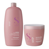 Shampoo Semi Di Lino Moisture 1 Litro + Máscara Moisture 500
