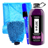 Shampoo V-floc Toalha Secagem Luva Microfibra
