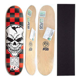 Shape De Skate Pgs Marfim 8.1 / 8.2 / 8.5 + Lixa Grátis