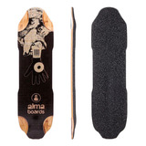 Shape Skate Longboard Alma Hunter 35 - Marfim E Fiberglass