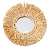 Shi Espelhos Redondos De Bambu Para Decoração Espelho Dm