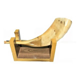 Shofar Chifre De Carneiro De Ungir E Tocar 36 A 39+ Suporte 