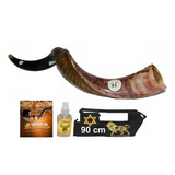 Shofar De Chifre De Antílope + Livro + Capa - De Israel #xl6