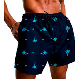 Short Bermuda Moda Praia Florida Cerveja Personagem Bebida