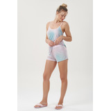 Short Doll Alça Tie Dye Cor Com Amor