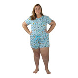 Short Doll Tie Dye Plus Size De Malha Baby Doll Happy123 