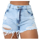 Short Jeans Destroyed Cintura Alta Hot