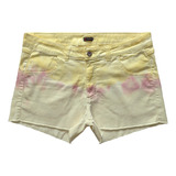 Short Jeans Feminino Tie Dye Curto Plus Size Tamanho 46 A 60