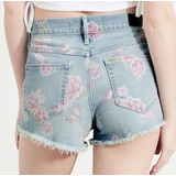 Short Jeans Hollister Feminino Estampado Florido