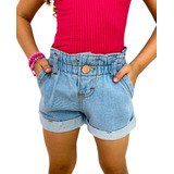 Short Jeans Infantil Menina Blogueirinha -