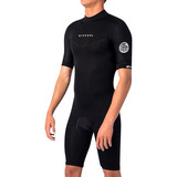 Short John Rip Curl Dawn Patrol 2/2 Chest Zip Preto