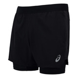 Short Masculino Asics 5 2 Em 1 Mesh Lateral