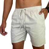 Short Mauricinho Sarja Brim Bermuda Masculina