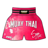 Short Muay Thai Long Outubro Rosa