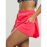 Short Saia Beach Tennis Bolso Interno