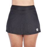 Short Saia Fila Skort Tênis Basic Preto