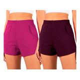 Shortinho Moda Fitness Casual Kit Duas Peças Médio Plus Size