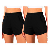 Shortinho Simples Médio Kit 2 Peças Promoção Amplo Plus Size