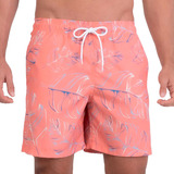 Shorts De Praia Estampado Masculino Adulto