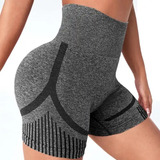 Shorts Feminimo Academia Fitness Cintura Alta Empina Bumbum
