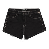 Shorts Feminino Slim Com Tachas