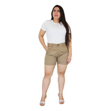 Shorts Hering Chino Sarja Marrom Alfaiataria