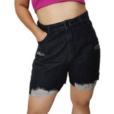 Shorts Hering Feminino Jeans Destroyer Casual