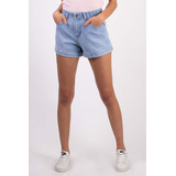 Shorts Jeans Claro Fem Letreiro Aeropostale Original