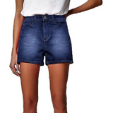Shorts Jeans Feminino Cintura Alta Soft