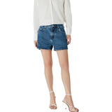 Shorts Jeans Feminino Cintura Média Hering - Hering - Hbrx