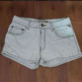 Shorts Jeans Off White/ Quase Branco Khelf 38