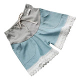 Shorts Jeans Para Gestantes, Finos, Macios E Respiráveis, Co