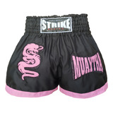 Shorts Muay Thai Bermuda Calção Modelo Tailandês Feminino 